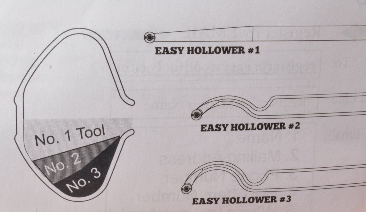 Gouge à évider «Easy Hollower» Moyenne #3 - Easy Wood Tools