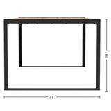 Ensemble de pied de table Muskoka noir - Toja Grid
