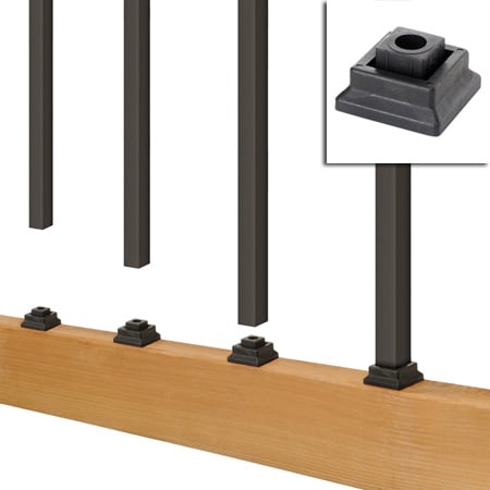 Connectors for Estate Balusters Black 20/pkg