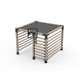 Support en T - 4" x 4" - Noir