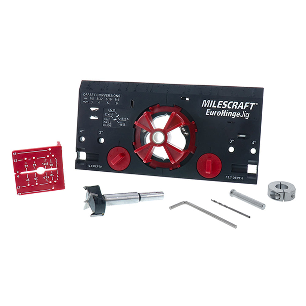 Euro hinge installation template - MilesCraft