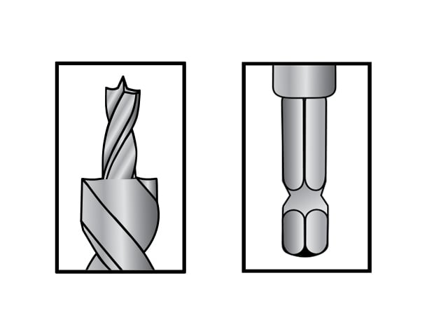 Mèche étagée 3/8" pour perçage de vis cachées - MilesCraft