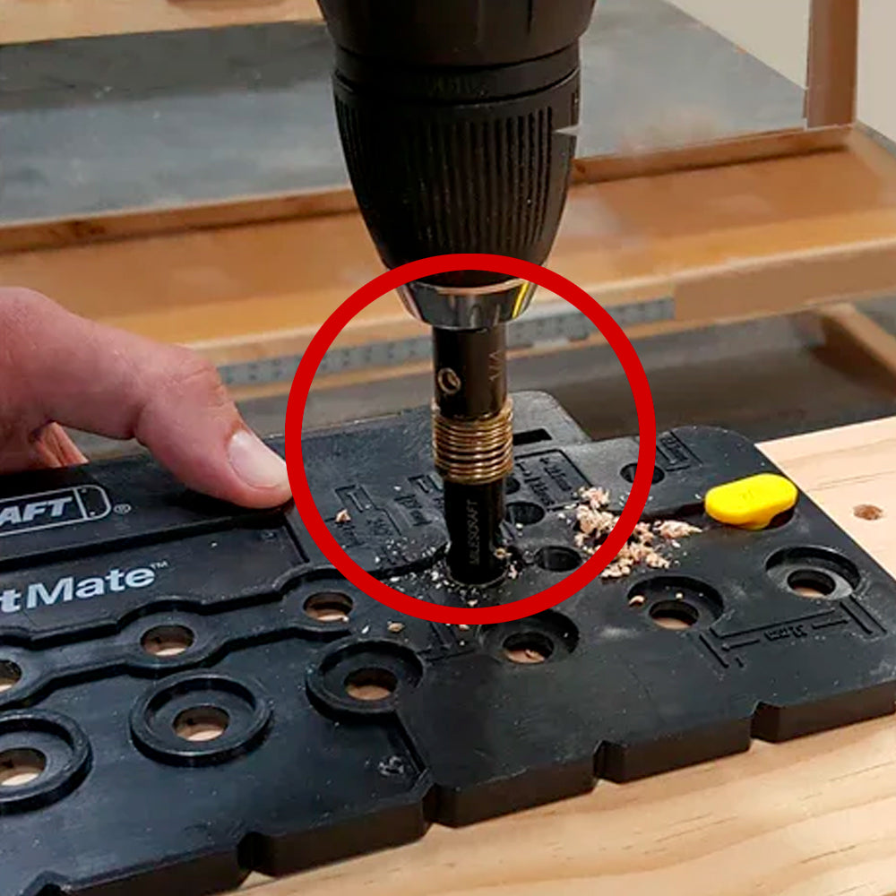 1/4" shelf pin bit for CabinetMate template - MilesCraft