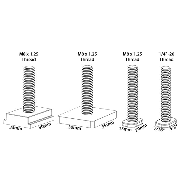Ensemble de serre pour rail en T Trackmaster #4023 - Milescraft