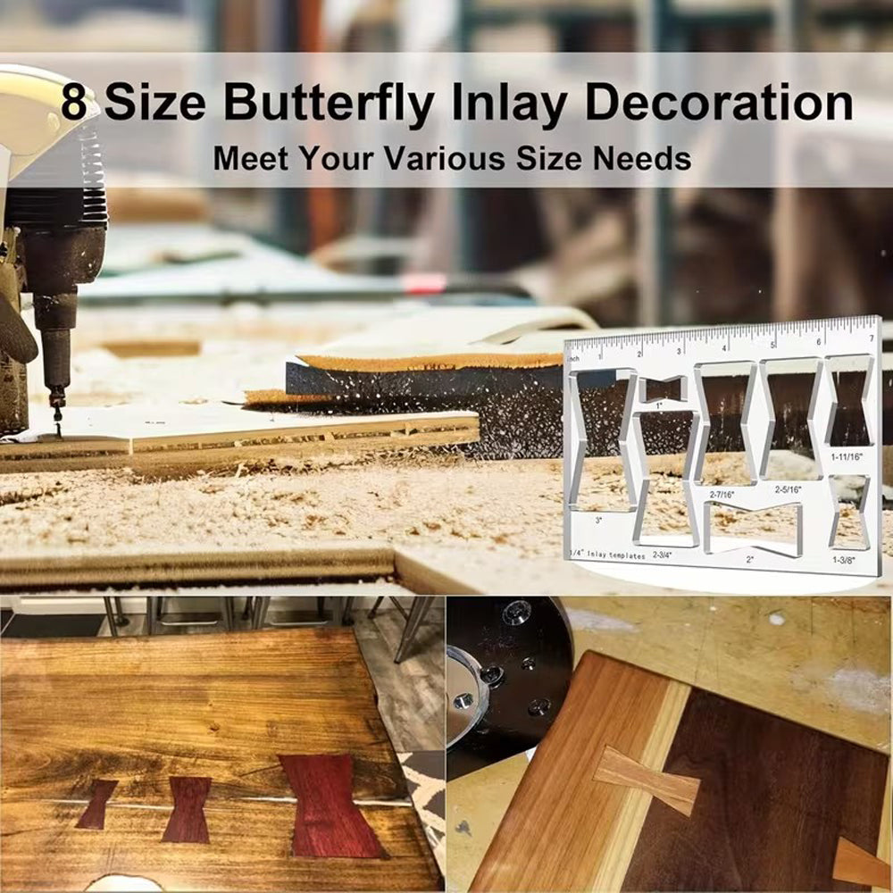 8 in 1 butterfly inlay router template