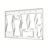 8 in 1 butterfly inlay router template