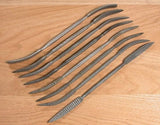 ENSEMBLE DE 8 RAPES/RIFFLOIRS DE SCULPTURE 7.5"