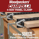 Serre à 4 voies Clampzilla 18’’ 4/pqt - Woodpeckers