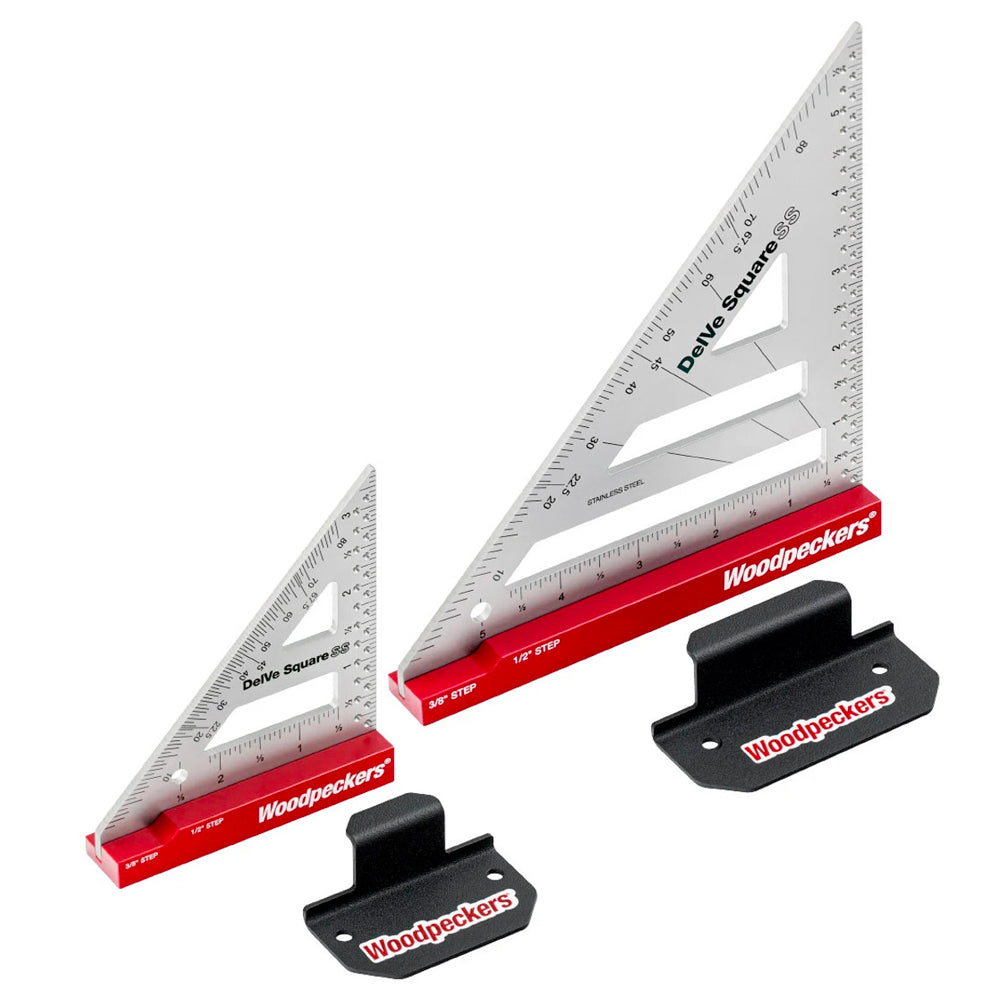 Delve square stainless steel - Woodpeckers