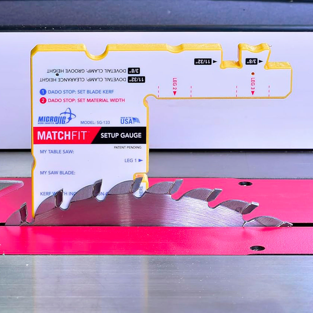 Matchfit set-up gauge #sg-133 - Microjig