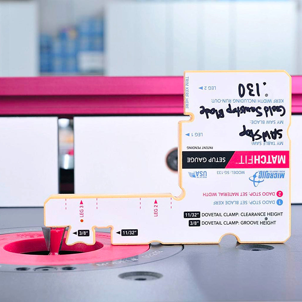 Matchfit set-up gauge #sg-133 - Microjig