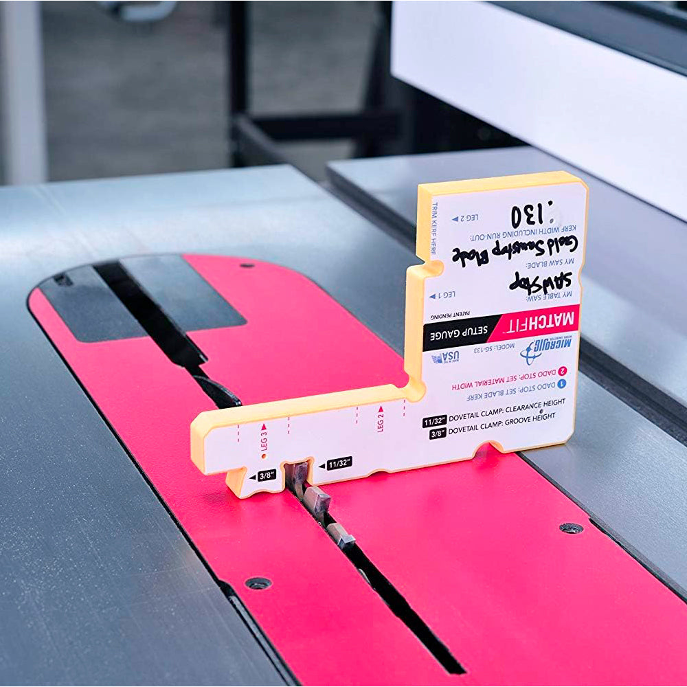 Matchfit set-up gauge #sg-133 - Microjig
