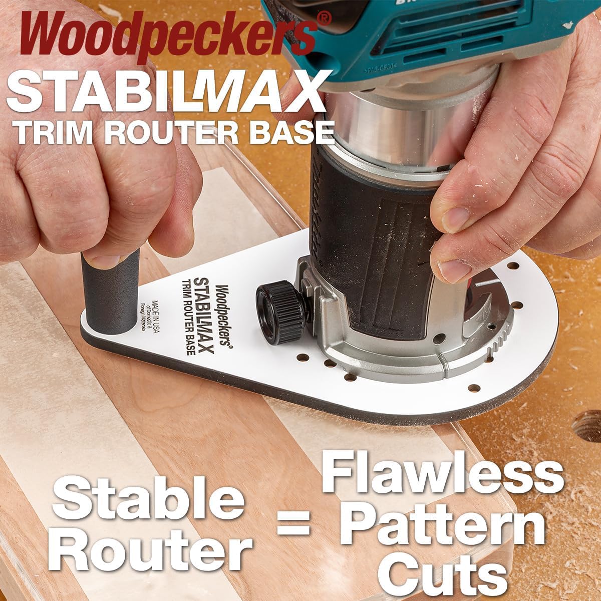 Stabilmax trim router offset base - Woodpeckers
