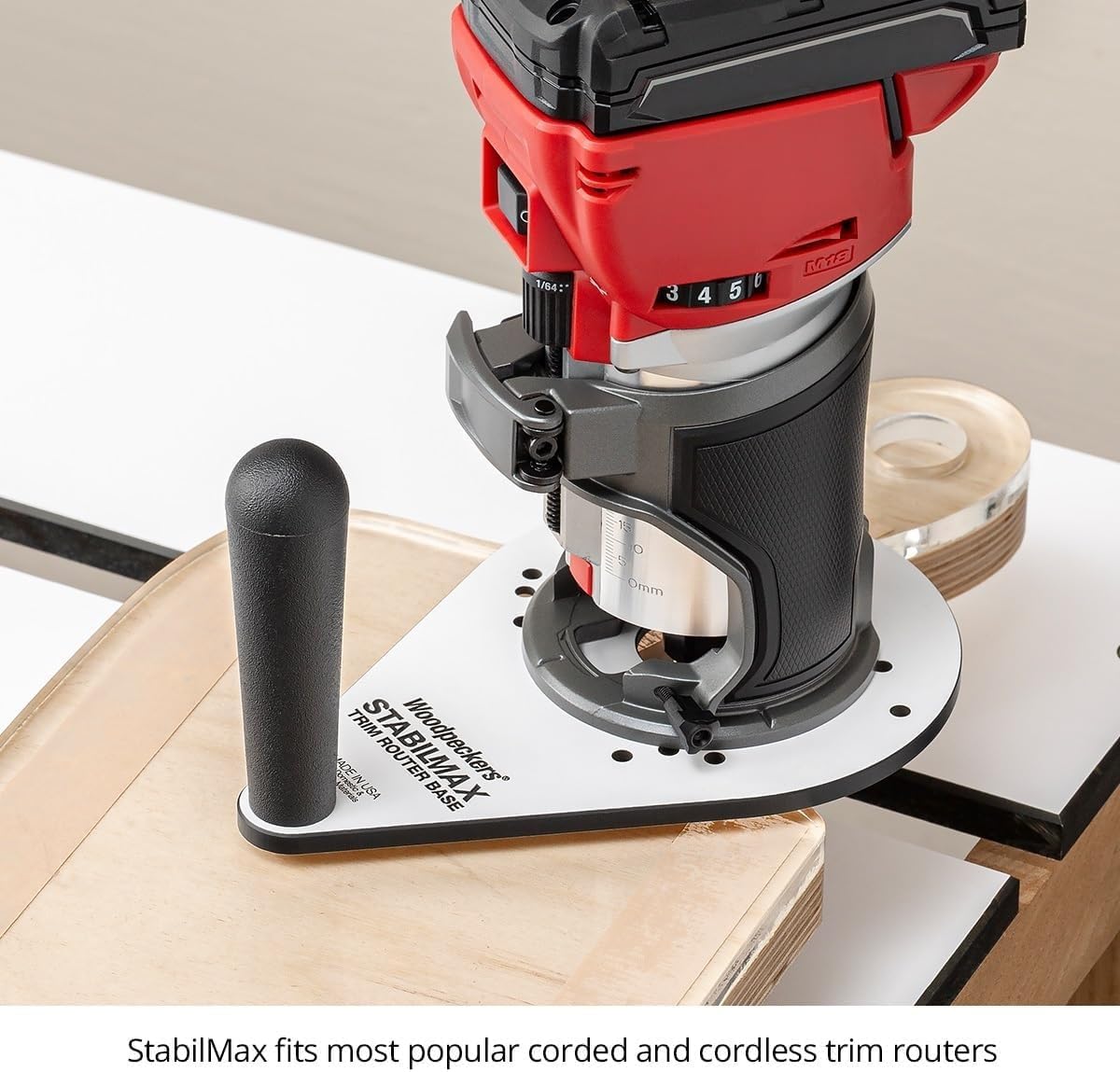 Stabilmax trim router offset base - Woodpeckers