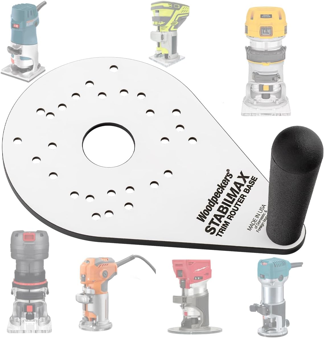 Stabilmax trim router offset base - Woodpeckers