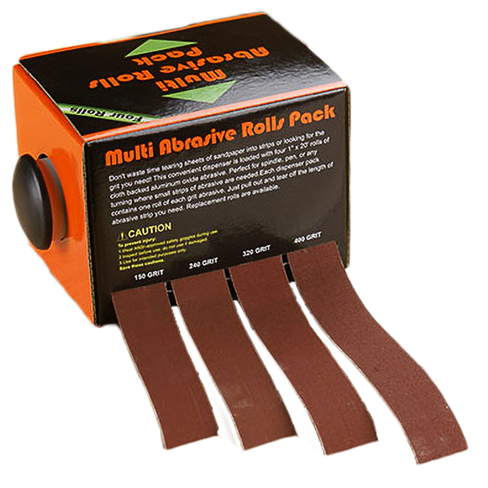 4 sandpaper roll set