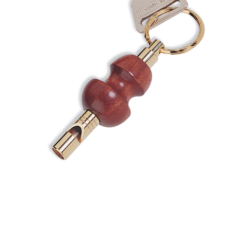 Porte-clés avec sifflet doré 24 carats