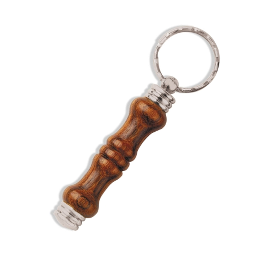 Porte-clés avec compartiment secret doré satin brossé