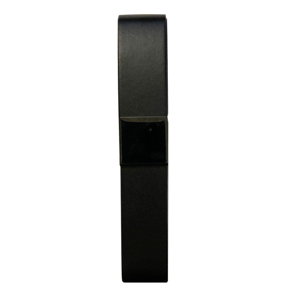 Simple black imitation leather case with magnetic closure