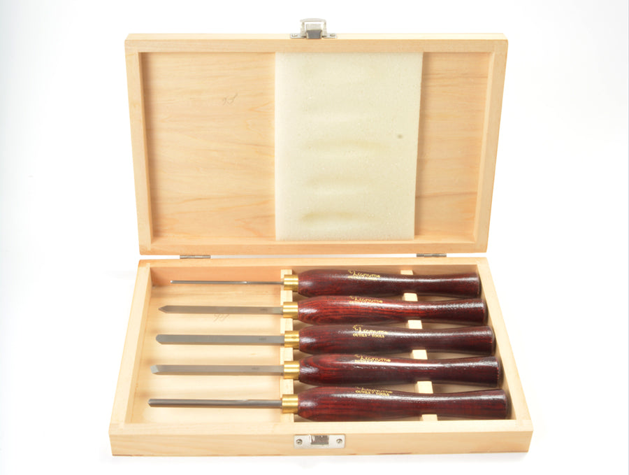 Set of 5 Lignum 200 mini turning cutters