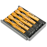 Ensemble de 5 gouges de sculpture japonaises