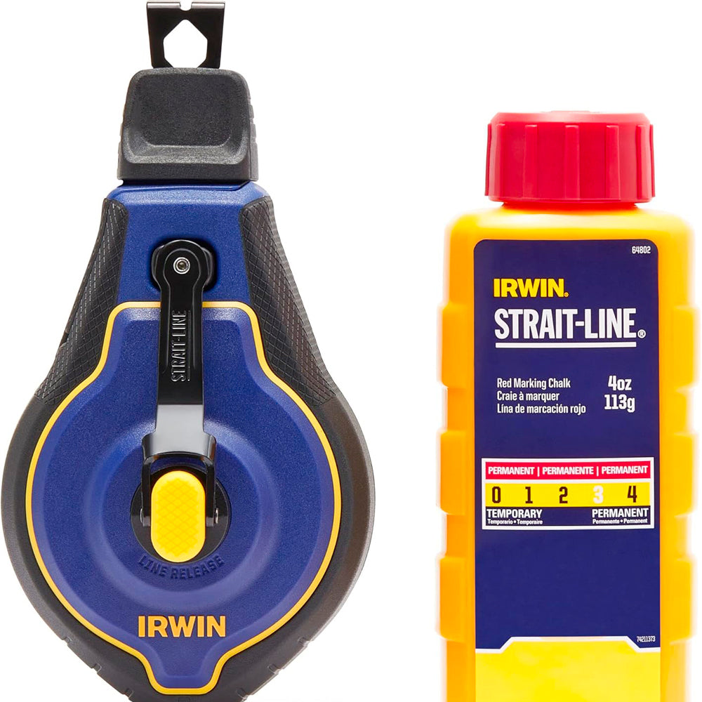 Straight line pro red chalk reel #48443RC - Irwin