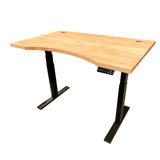 Birch solid wood curved desktop 30’’ x 48’’ x 1 ¼’’