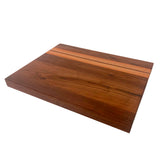 Walnut cutting board with maple and cherry inserts 1 1/4" x 12" x 16"