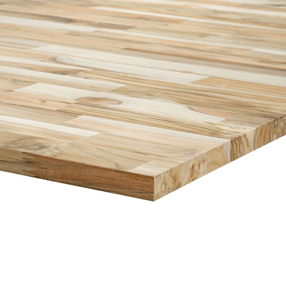 Panneaux lamellés-collés en Teck de Plantation - 3/4"