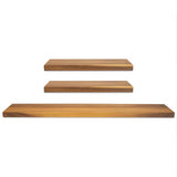 Ensemble de 3 tablettes pré-fini en acacia 9 ½’’ x 1 ½’’