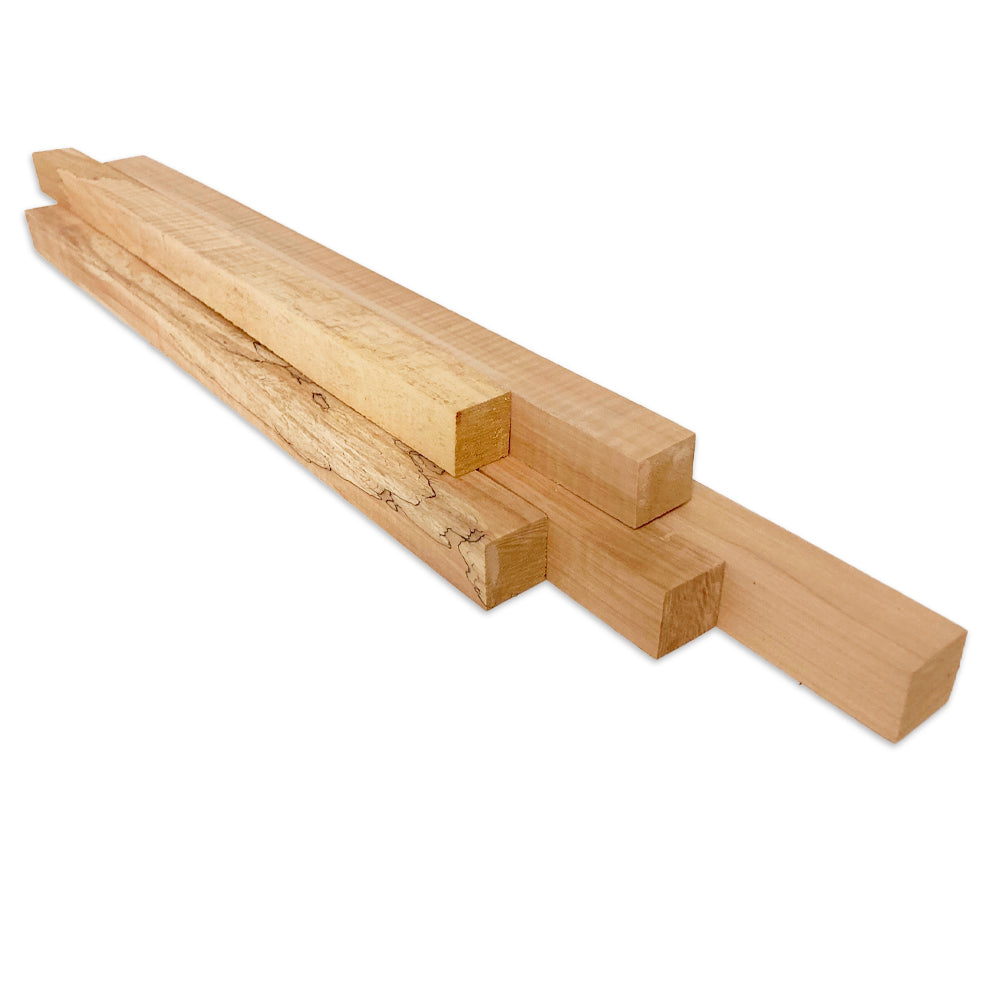 Figured Maple Block 1" x 1" x 17" 