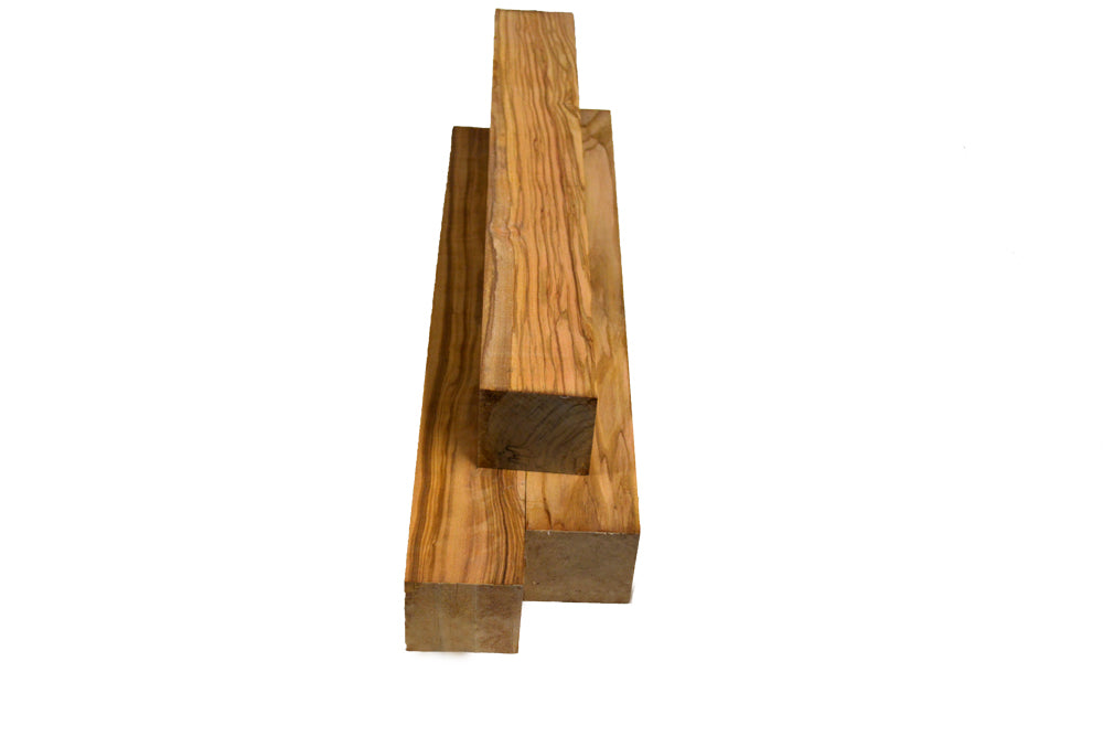 Bloc en bois d'Olivier non-séché - 1 1/2" x 1 1/2"