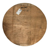 Bloc rond en Noyer noir 12/4 x 15"