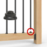 Connecteurs pour barrotin rond Designer noir - Deckorators