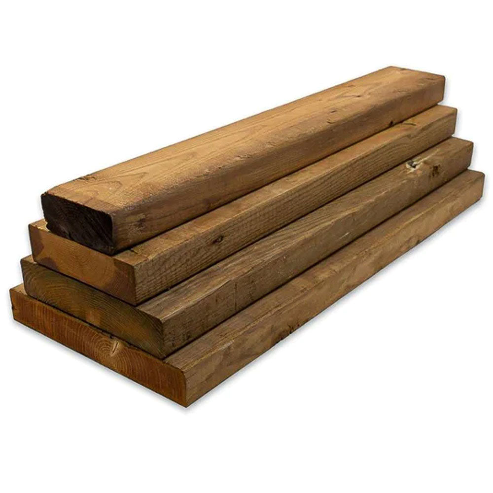 Bois traité brun Terra 2'' nominale (1 1/2'' réelle)
