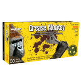 Gants jetables noir 8 mm - 50/bte - Grease Monkey