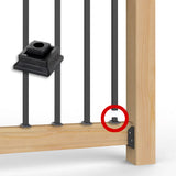 Connectors for Estate Balusters Black 20/pkg - Deckorators