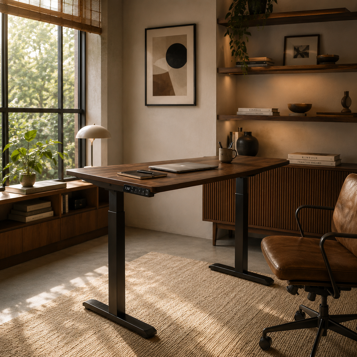 Bureau assis-debout noir - Motion II