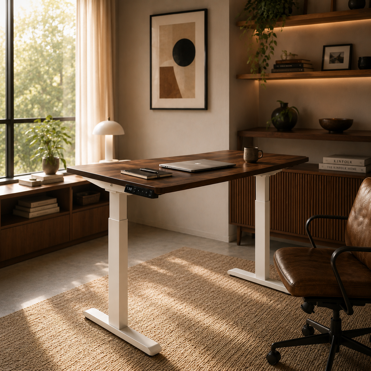 Bureau assis-debout blanc - Motion II