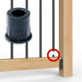 Connecteurs pour barrotin rond Classique noir - Deckorators