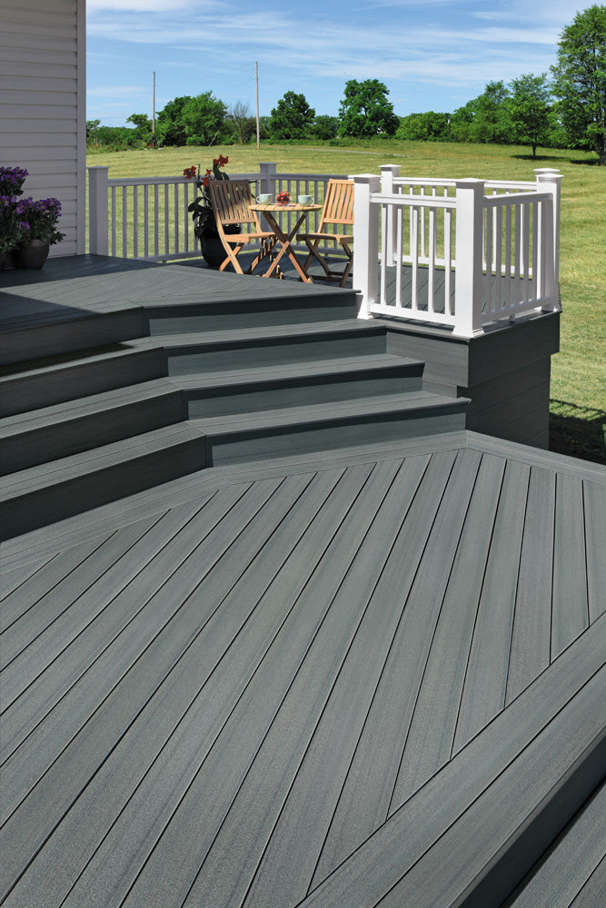 Planche de terrasse carrée en Composite 1" x 6" TimberTech Prime+ - Sea Salt Gray