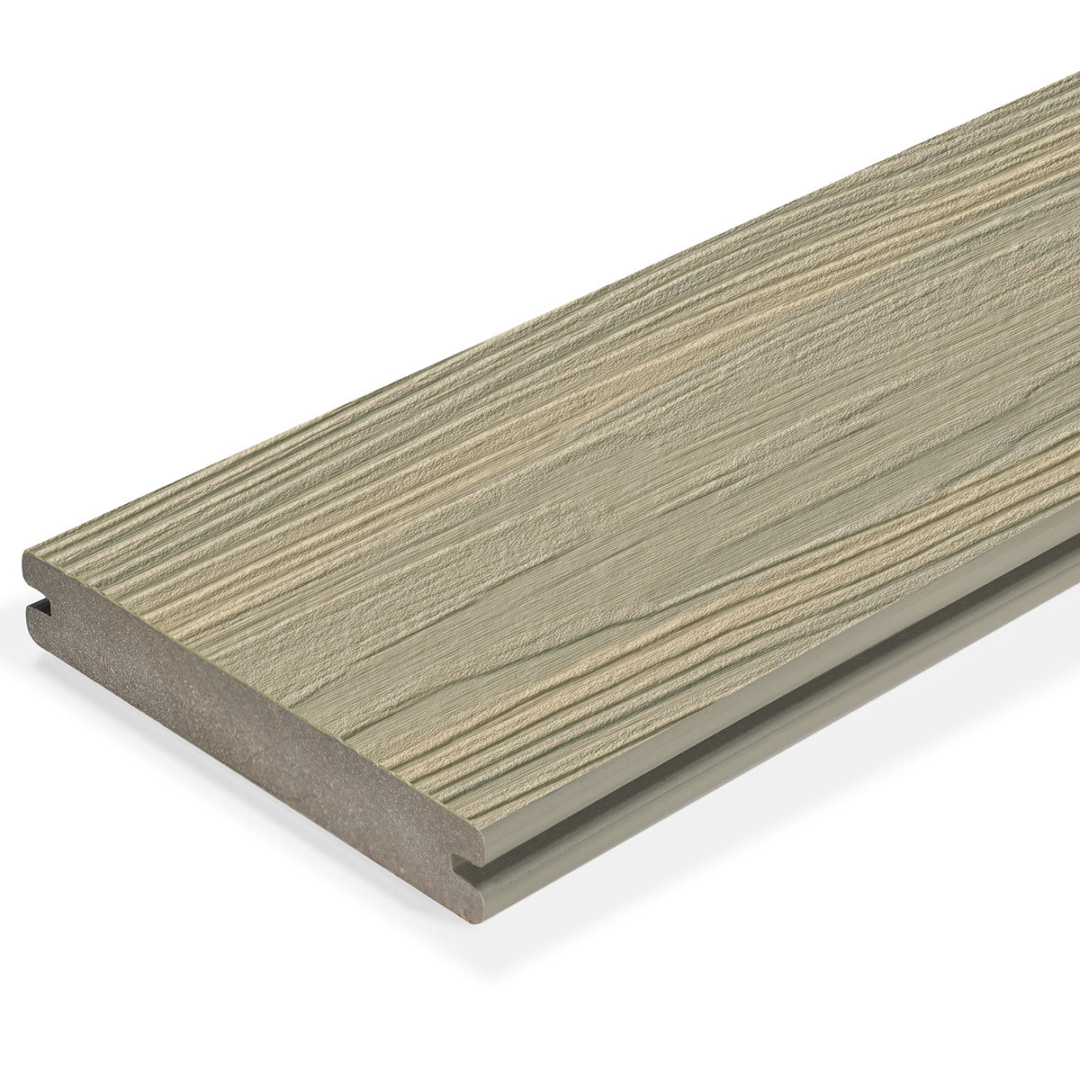 Planche de terrasse rainurée en Composite 1" x 6" (0,9"x5,35") Eva-Last Infinity - Light Cream