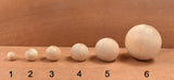 Poignées boules en bois