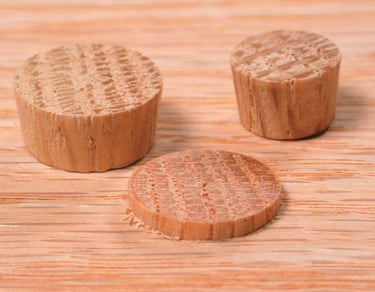 Bouchons plats en chêne – 100/paquet