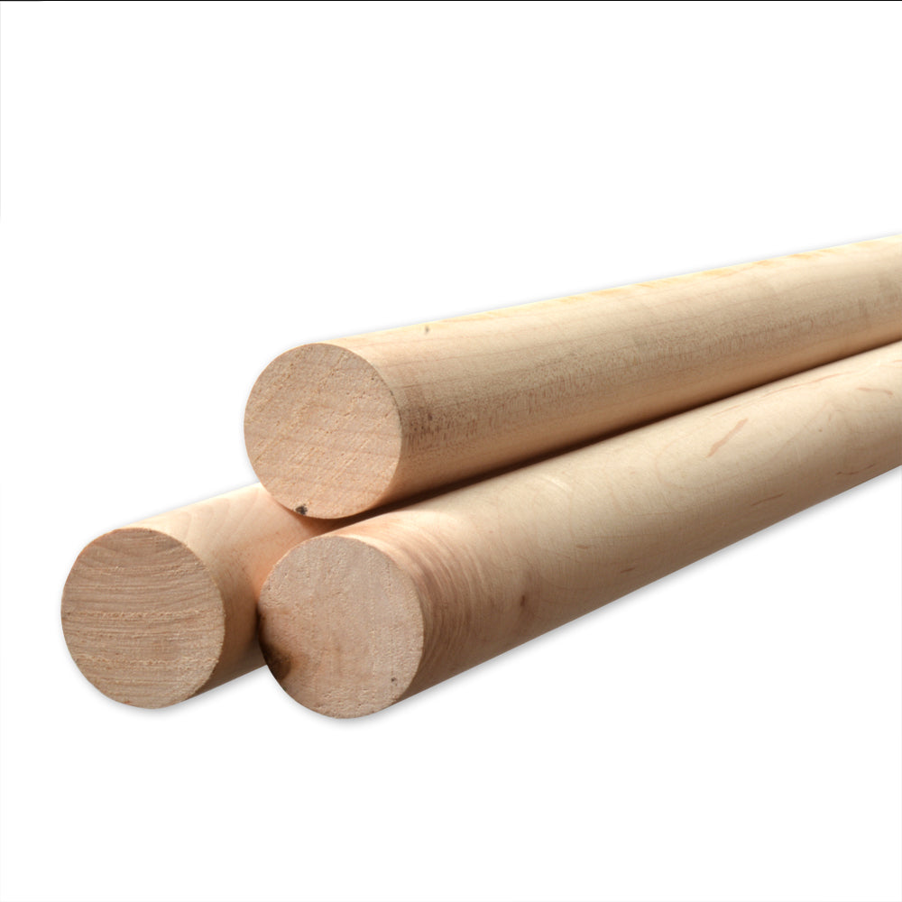 Goujon en bois franc 1 1/4" x 48"