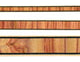 Incrustation: linéaire blanc/noir/bois de rose de Bahia (vertical)