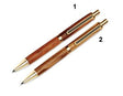 Stylos en bois exotique avec finitions dorées, idéaux pour cadeaux ou bureau