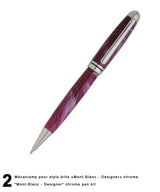 "Mont-Blanc - Designer" style pens kit - "Twist" mechanism