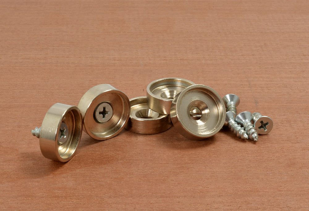 Zinc-plated cups for magnets