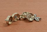 Zinc-plated cups for magnets